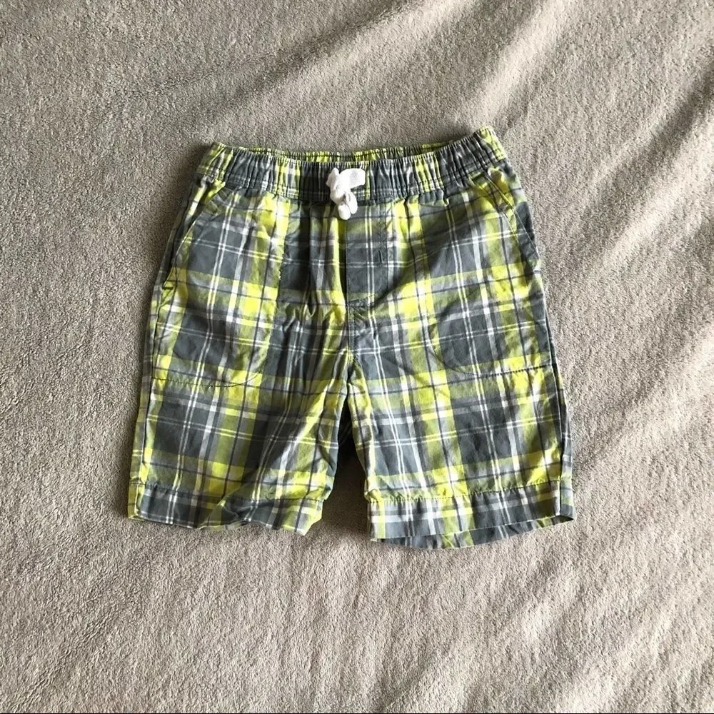 Just One You by Carter’s Boys pull on plaid shorts